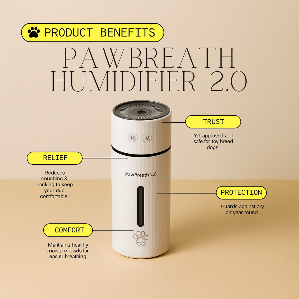 PawBreath® 2.0 – Help Your Small Dog Breathe Easier & Sleep Better