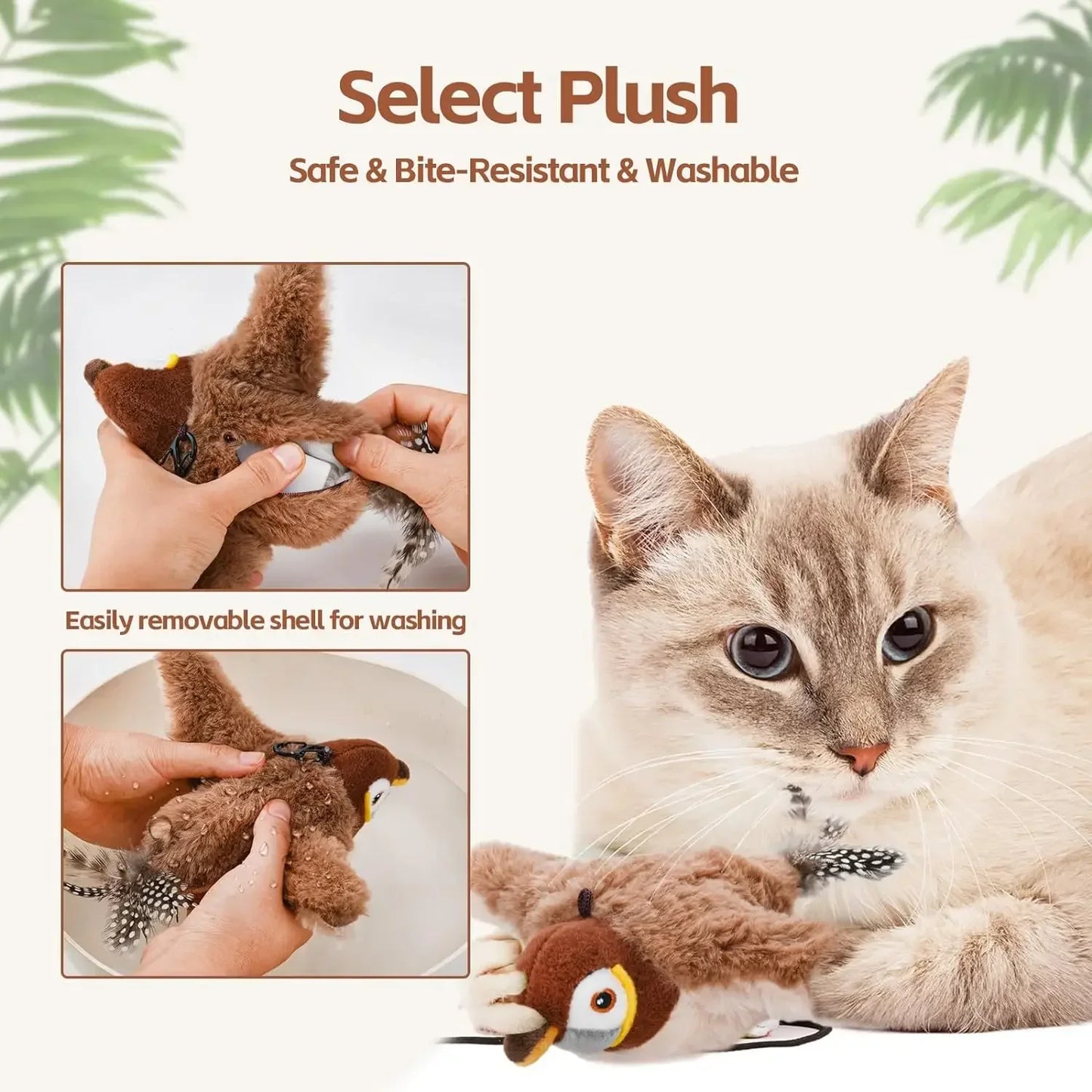 PurrFlap Bird Toy