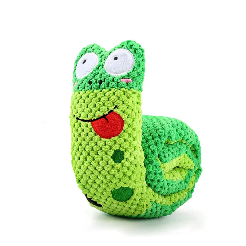 Snail Squeaky Feeder Toy