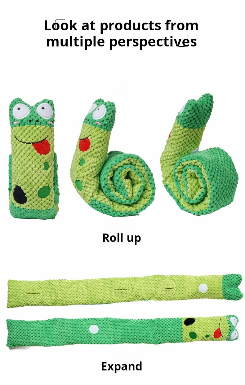 Snail Squeaky Feeder Toy