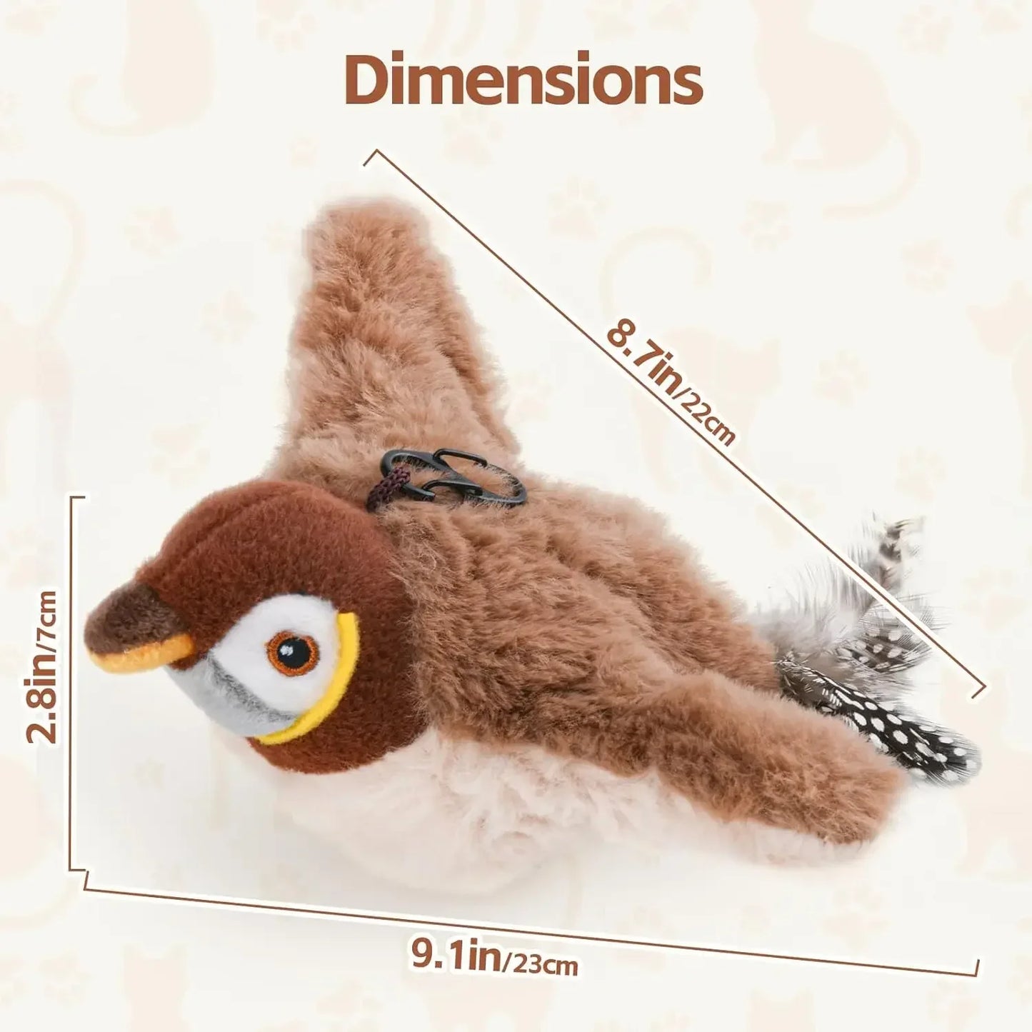 PurrFlap Bird Toy