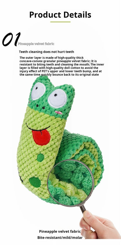 Snail Squeaky Feeder Toy