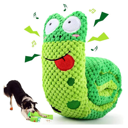 Snail Squeaky Feeder Toy
