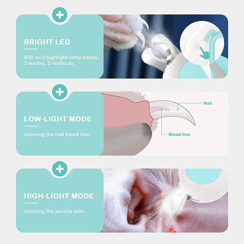 LED Nail Clipper for Cats & Dogs