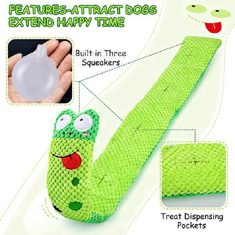 Snail Squeaky Feeder Toy