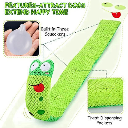 Snail Squeaky Feeder Toy