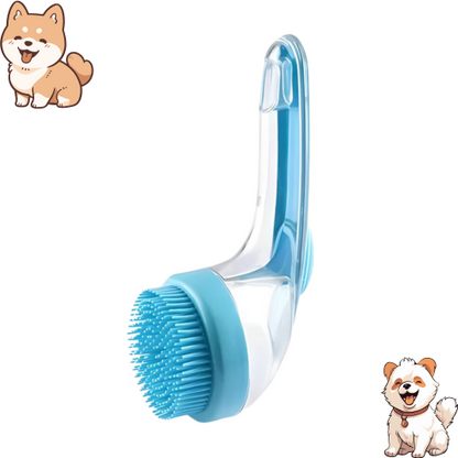 Pet Liquid Long Handle Press Bath Brush