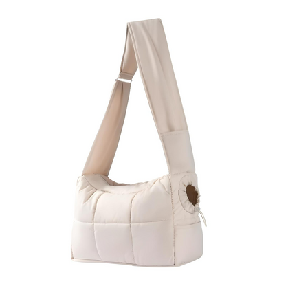 Warm Pet Shoulder Carrier Bag for Cats & Puppies ( For Pet Under 16.5 Lbs)